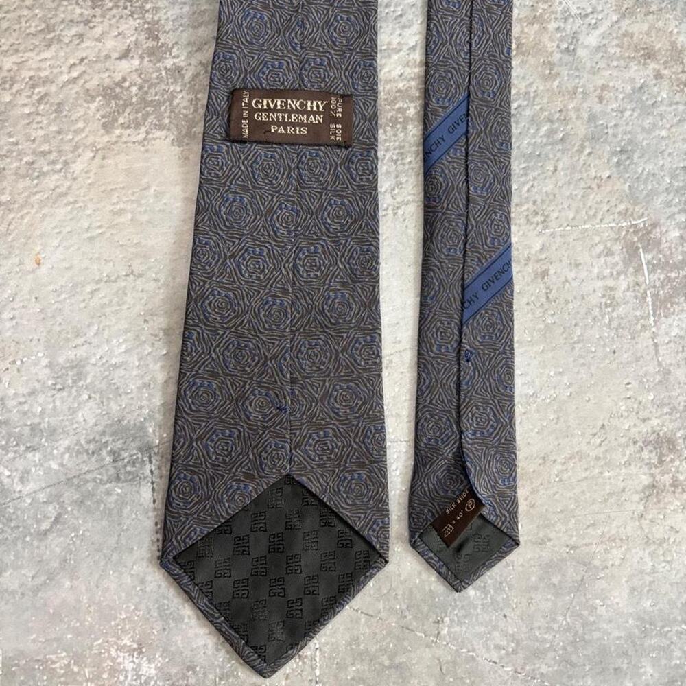 Vintage 90s Givenchy Silk Geometric Floral Tie!